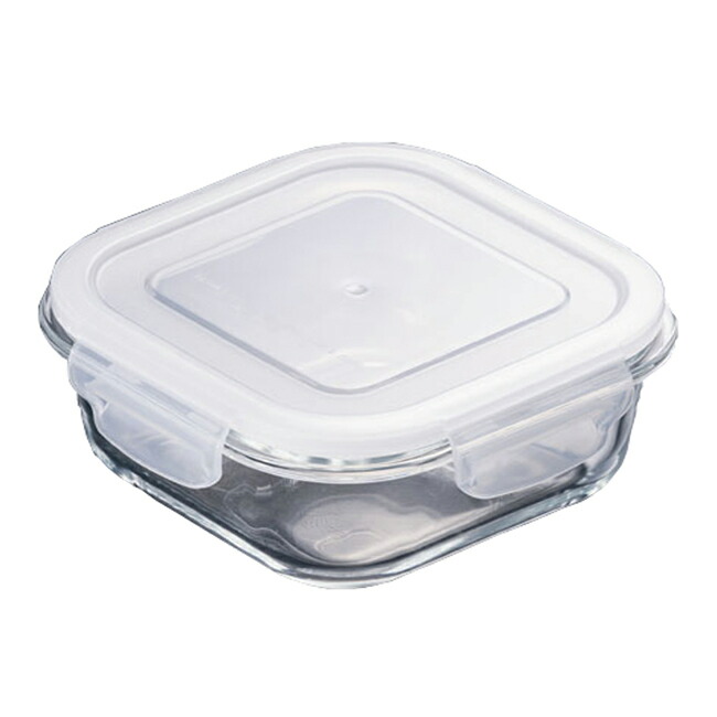 楽天市場】耐熱ガラス保存容器 正方形 4325 1170ml /作り置き 密閉 蓋