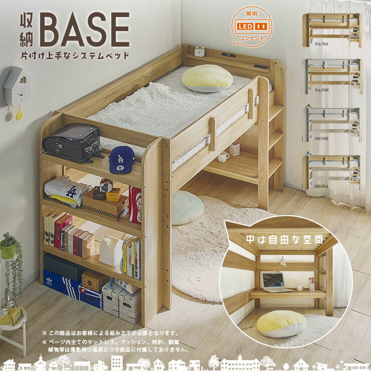 楽天市場】【ポイント7倍！今晩20時開始】ロフトベッド 二段ベッド