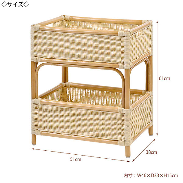 楽天市場】【送料無料】 ランドリーボックス 2段 脱衣かご 収納ラック