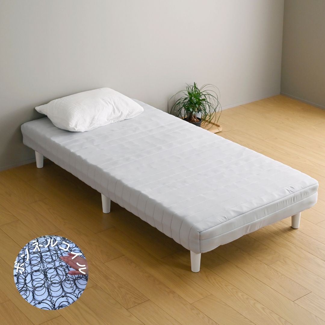 楽天市場】組み立て簡単 脚付きマットレス シングル/セミダブル/ダブル
