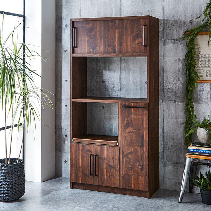 楽天市場】☆55%OFF☆ 食器棚 完成品 レンジ台 キッチンボード