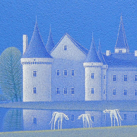 楽天市場】絵画 油絵 水辺の城 (松浦敬文) 送料無料 【肉筆】【油絵