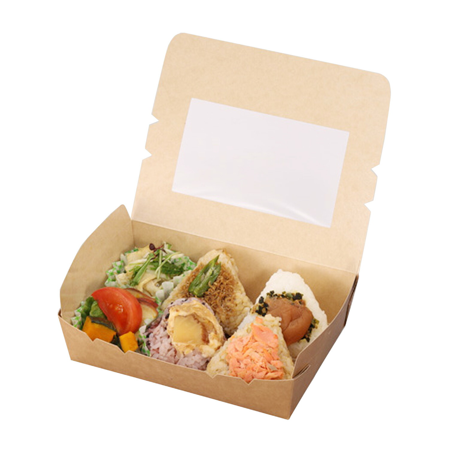 楽天市場】(規格変更)窓付きランチボックス(M) クラフト 入数 : 200