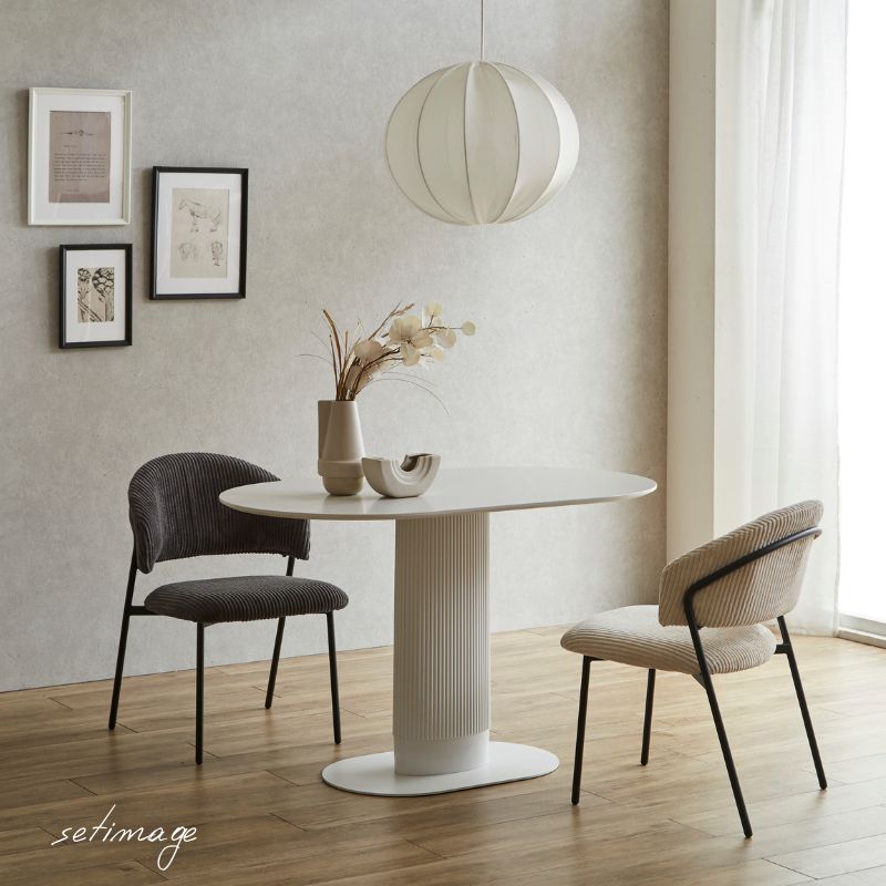 楽天市場】CAMILA TABLE（PT-998WH) 120サイズ 楕円形 楕円テーブル