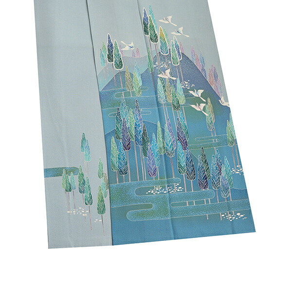 楽天市場】村上淳二山辺の風景模様京友禅 訪問着【中古】 : 銀座かわの屋