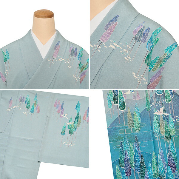 楽天市場】村上淳二山辺の風景模様京友禅 訪問着【中古】 : 銀座かわの屋