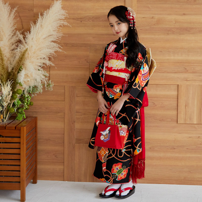 楽天市場】【レンタル】753 七五三 着物 7歳 フルセット 女の子