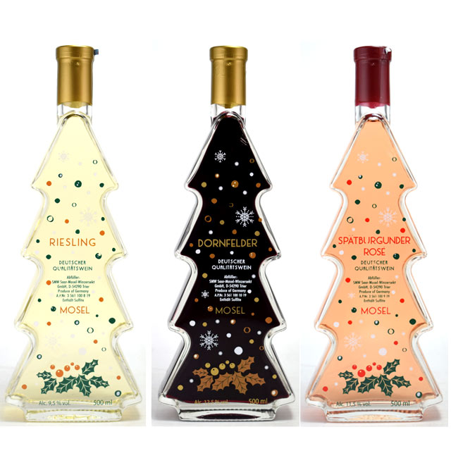 楽天市場】クリスマスワイン クリスマスツリーボトル 赤白ロゼ3本