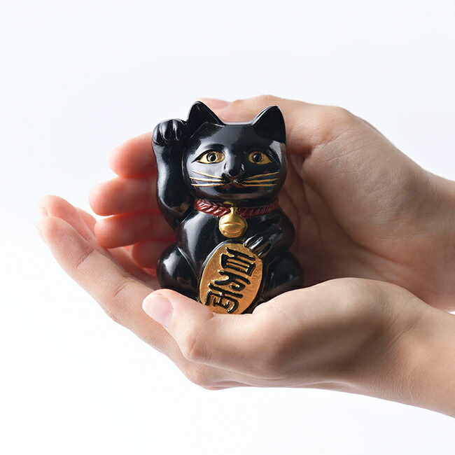 楽天市場】【特典あり】銀雅堂 開運厄除 招き猫 01[まねき猫 置物 黒