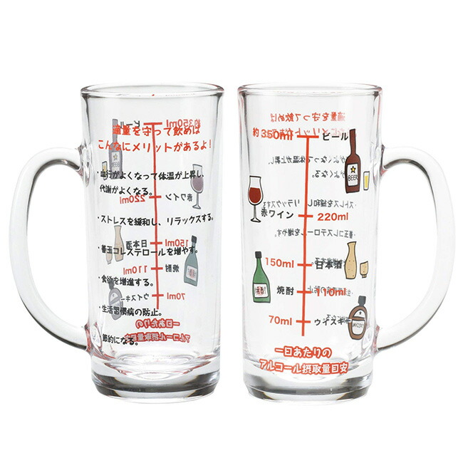 楽天市場】アルコール摂取適量ジョッキ SAN1982 《2個セット》[ビール