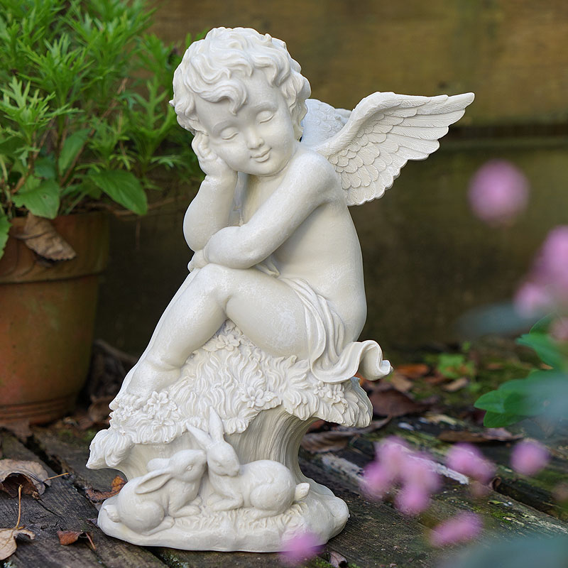 楽天市場】ローズ花束LOVEエンジェル オブジェ薔薇 天使 薔薇とレース