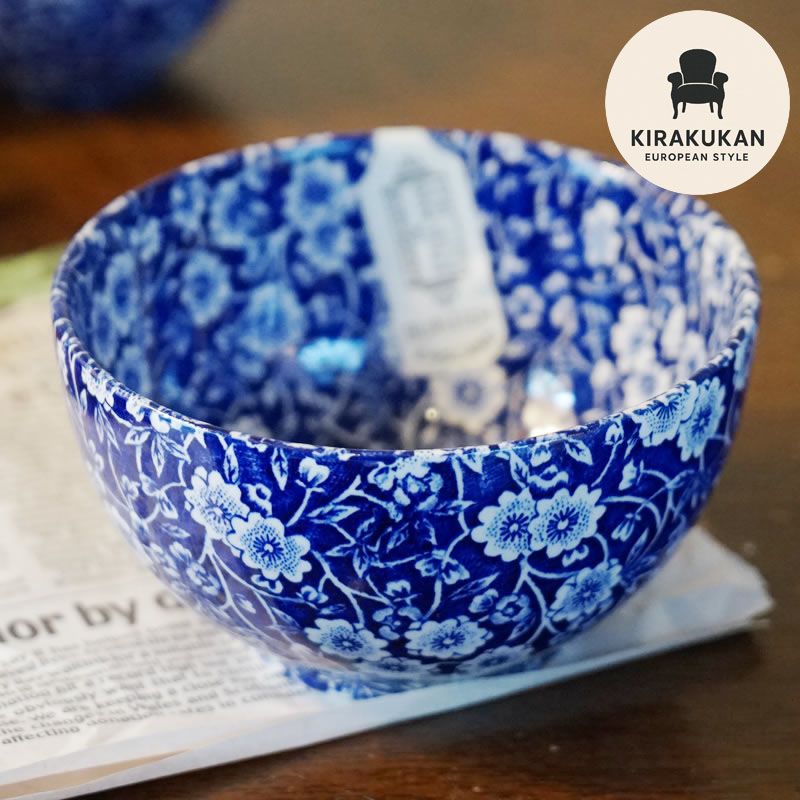 楽天市場】Calico ブルーキャリコ バーレイ社 シュガーボウルL