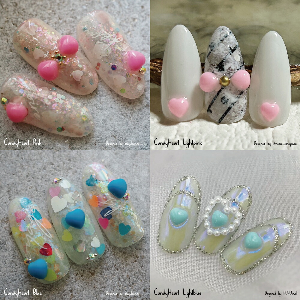 楽天市場】KiraNail KiraNail キャンディーハート 10/5個個入