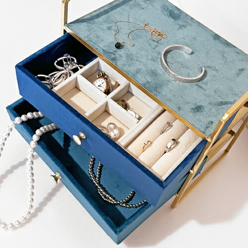 楽天市場】【ディスプレイ用品】 アクセサリー/ジュエリーボックス 2段