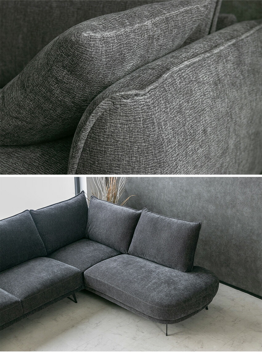 楽天市場】【送料無料】 カウチソファ ファブリック ソファ l字 カウチ