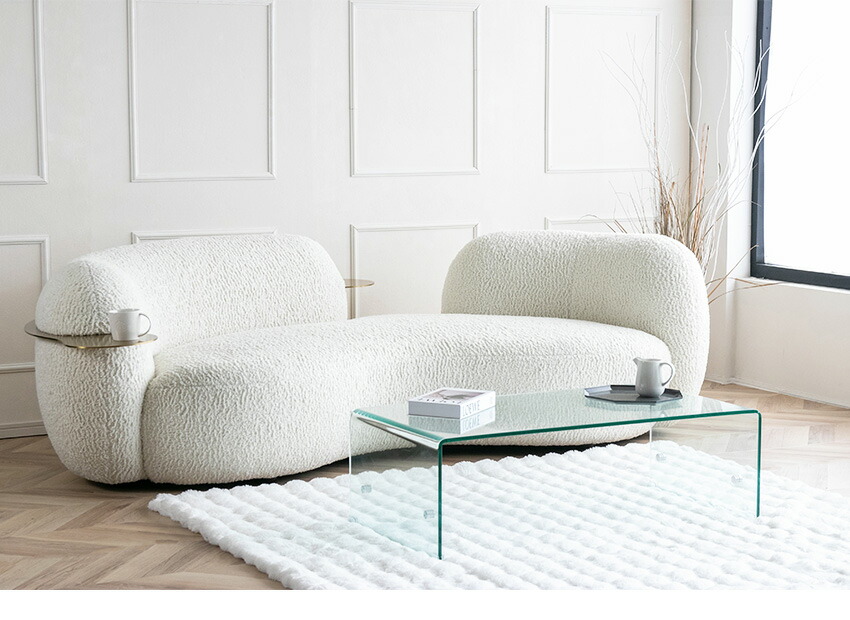 楽天市場】【送料無料】 ソファー 3人掛け 4人掛け ブークレ サイド