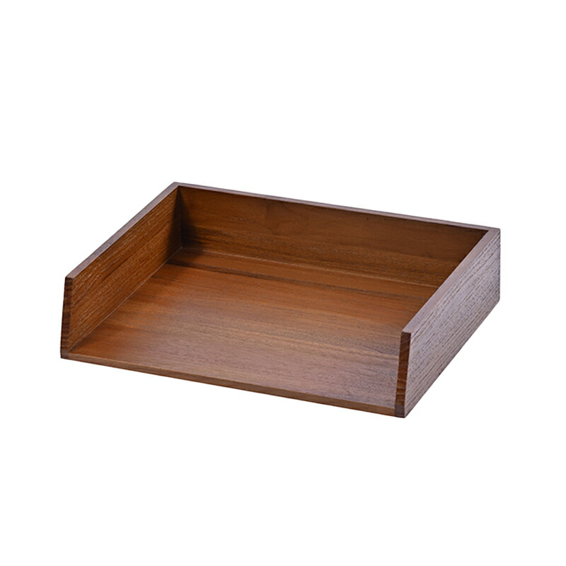 楽天市場】チーク 無垢 A4対応 木製 書類トレイ 横型 ファイルフォルダ