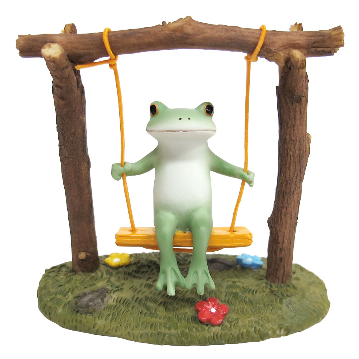 楽天市場】置物 ゆらゆらブランコ Copeau （ コポー カエル コポタロウ