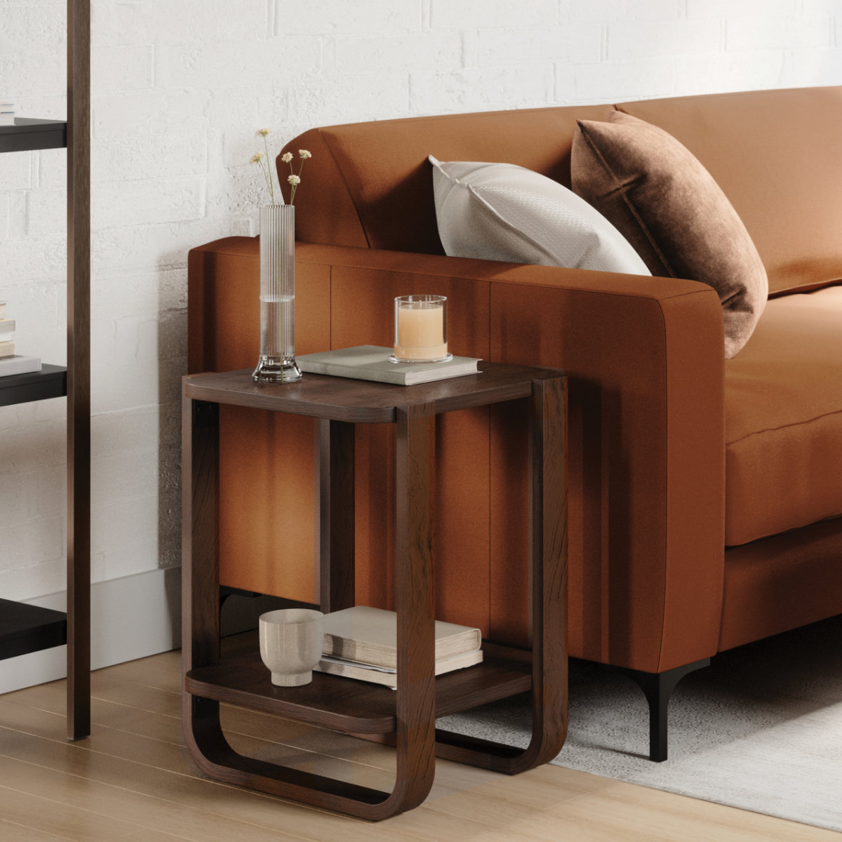 楽天市場】umbra ベルウッド サイドテーブル 棚付 （ アンブラ