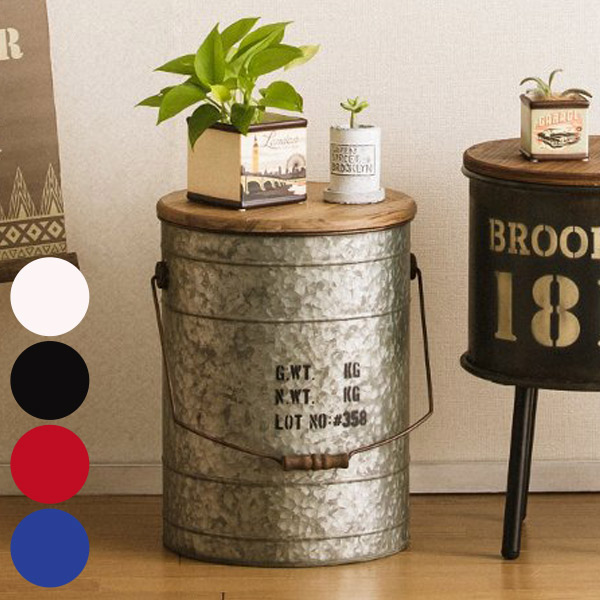 楽天市場】収納ボックス ドラム缶風 ボックススツール 椅子 小物入れ