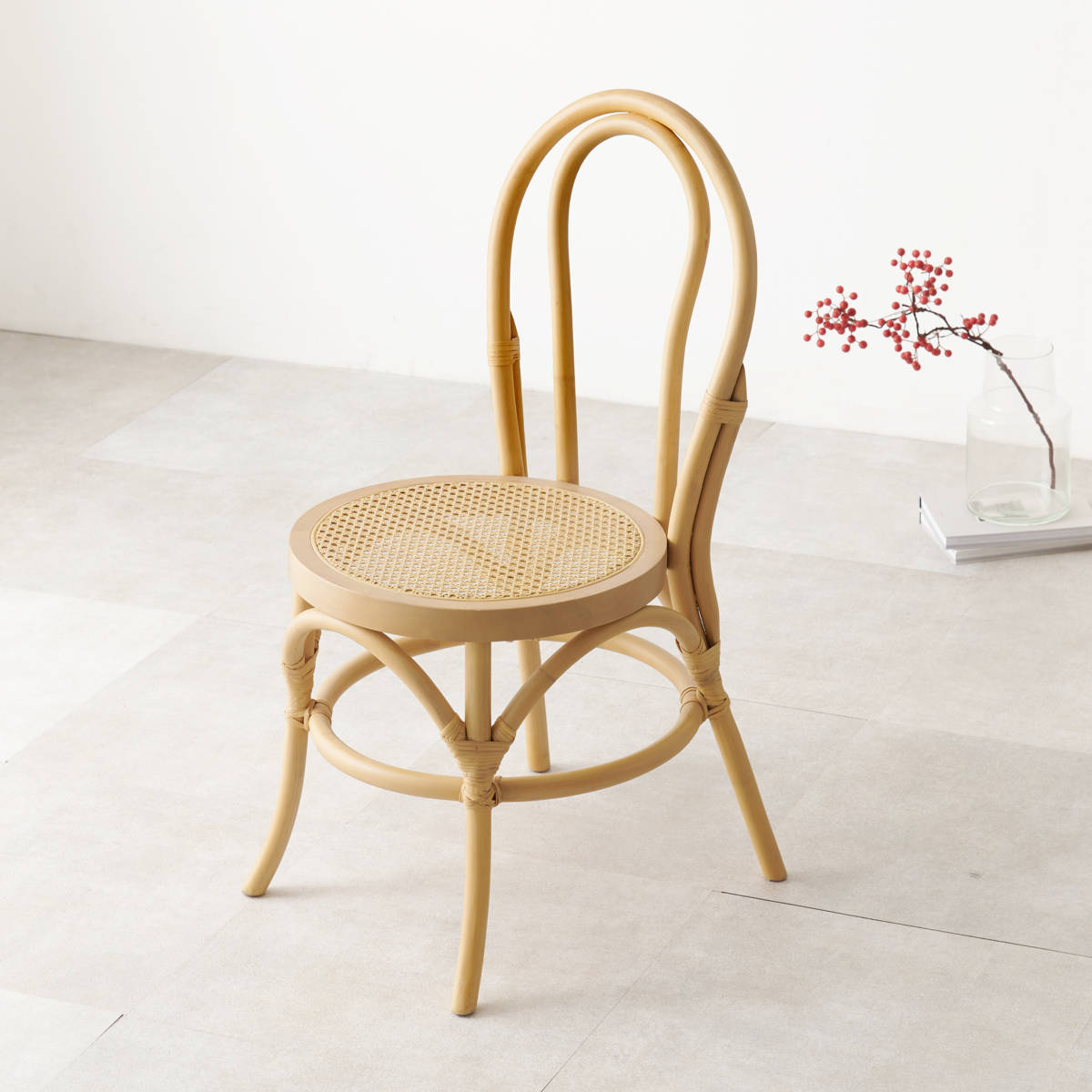 楽天市場】ラタン チェア 座面高41cm 天然木 かごめ編み （ 椅子