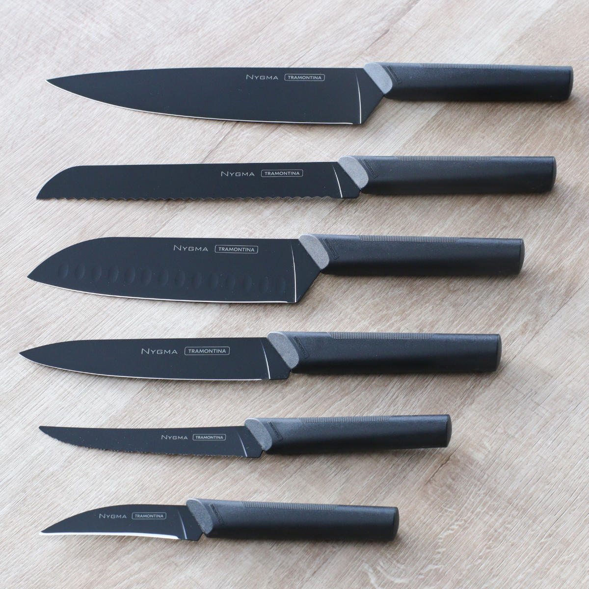 楽天市場】包丁 6点セット ニグマ ブラック トラモンティーナ