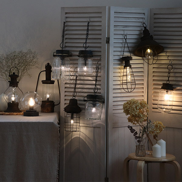 楽天市場】ランプ LED チェーン ヴィンテージ コードレス 吊り下げ