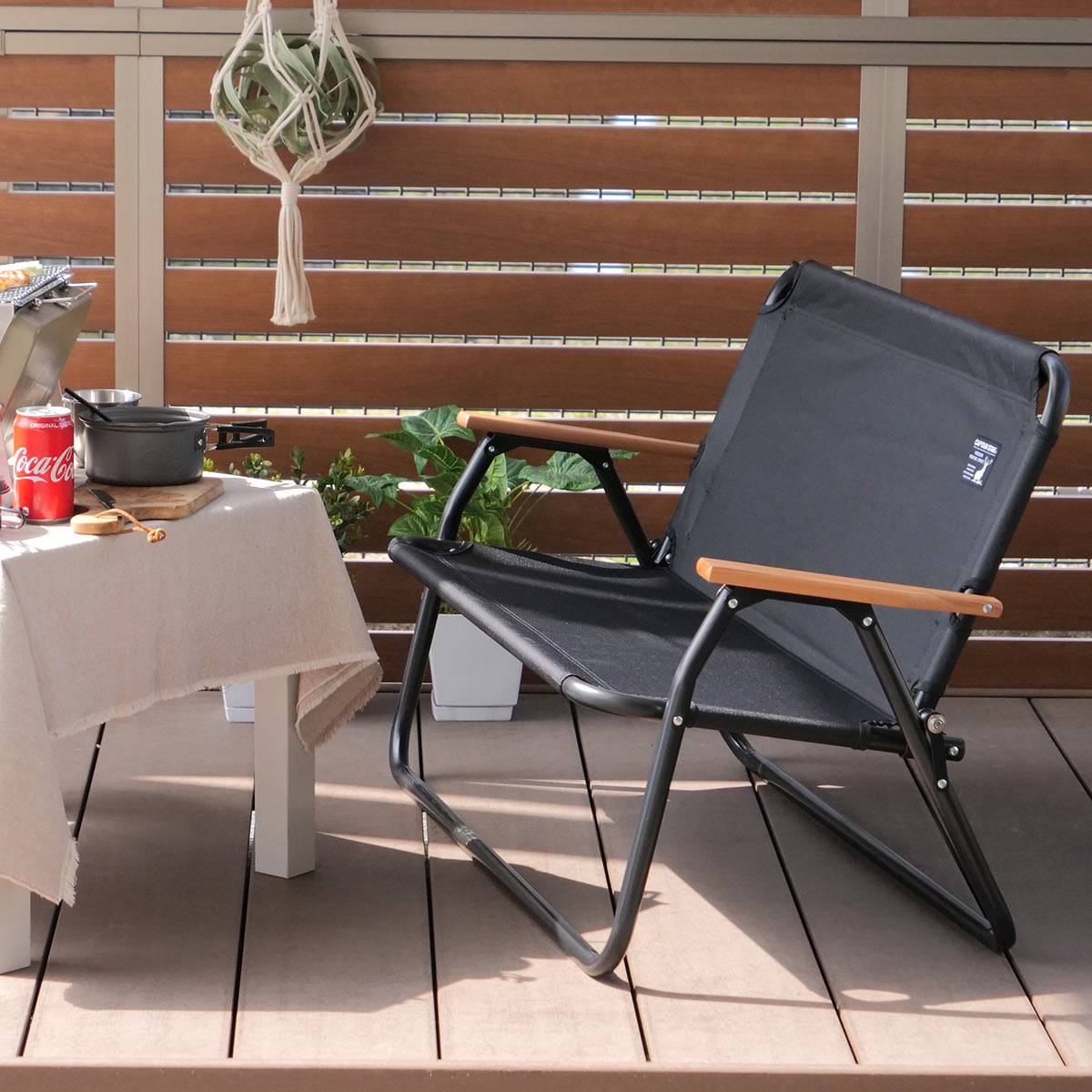 楽天市場】アウトドアチェア 折りたたみ アルミ背付ベンチ ブラック