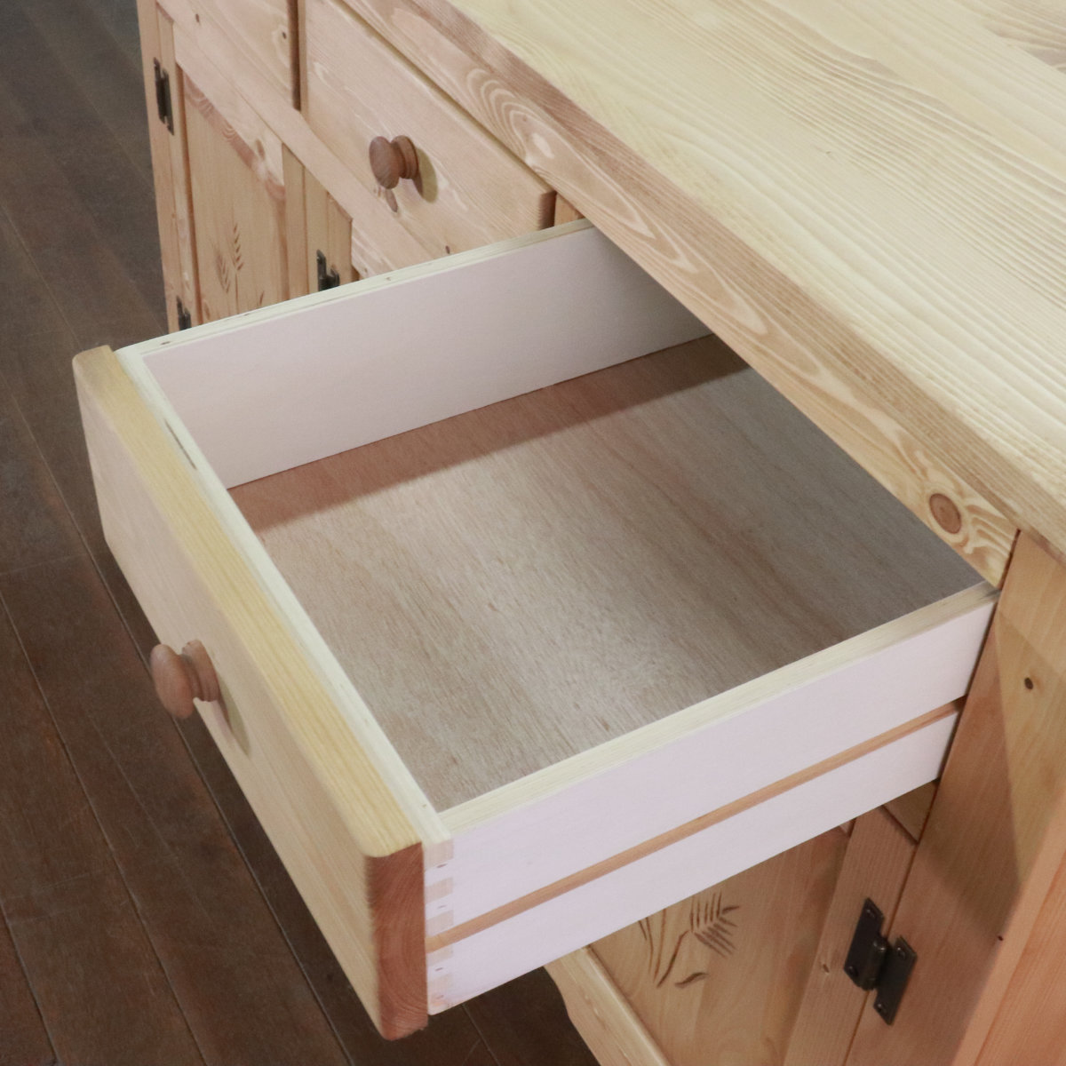 楽天市場】キャビネット カントリー調 パイン材 Farmer 幅120cm