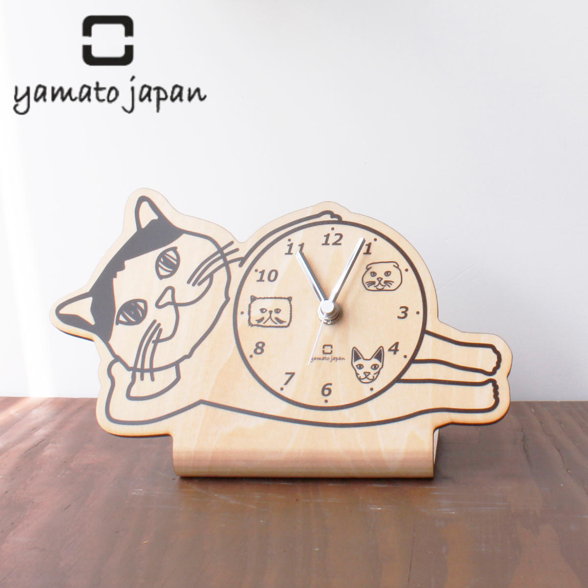 楽天市場】置き時計 stand clock CATS ヤマト工芸 ブリティッシュ