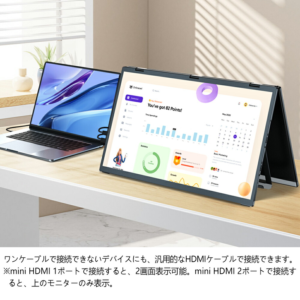 楽天市場】【ドライバー不要】デュアルモニター 18.5インチ 100hz