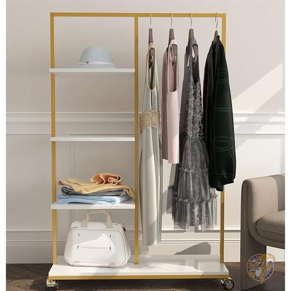 楽天市場】【クーポン配信中】ハンガーラック ゴールドパイプ 衣類