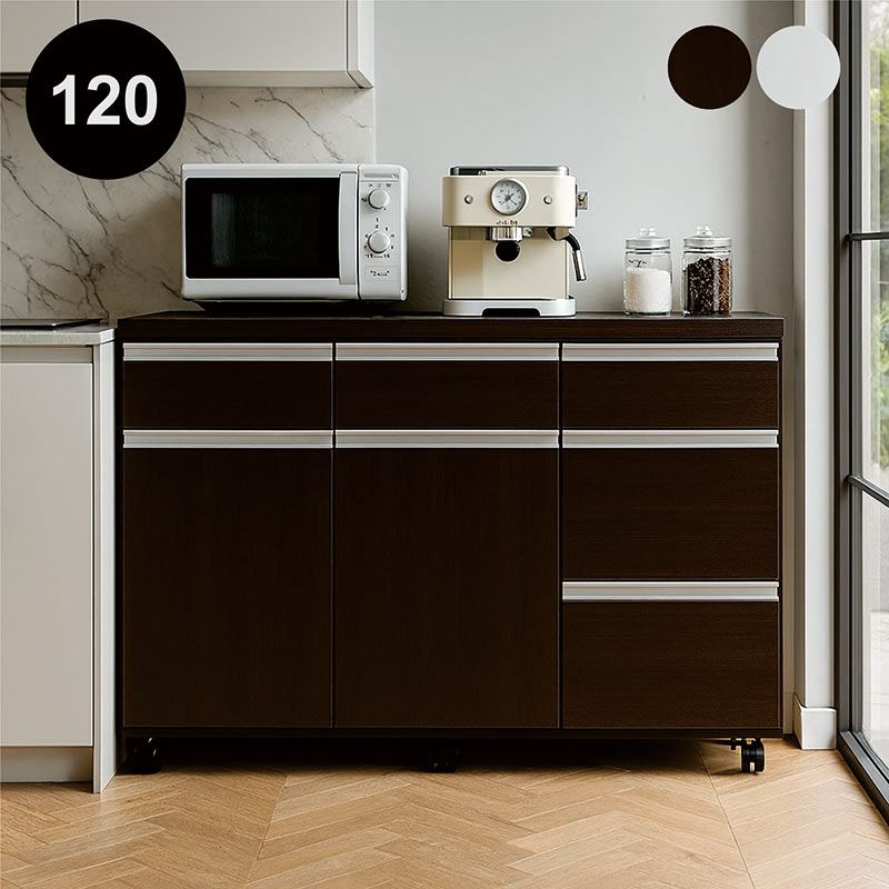 楽天市場】【オリジナル商品】キッチンカウンター レンジ台 120