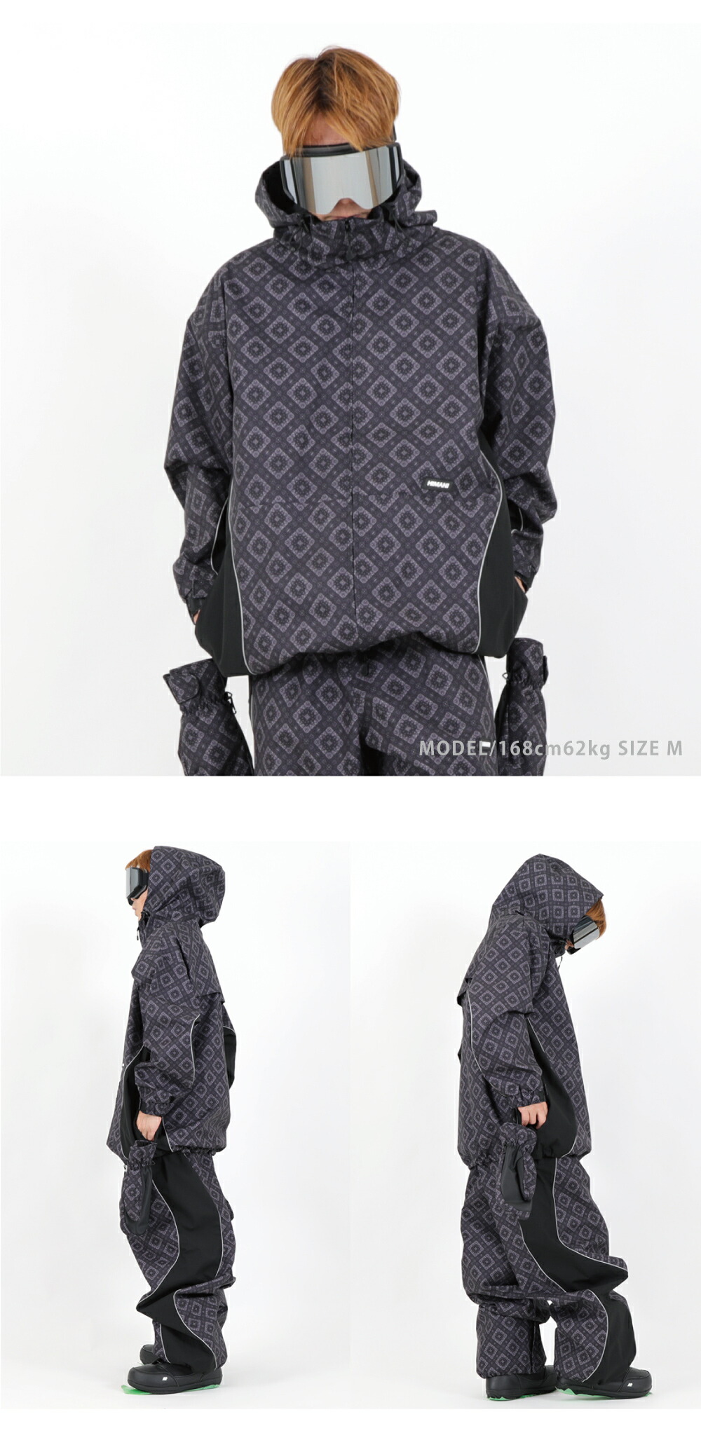 楽天市場】スノーボードウェア メンズ レディース オーバーサイズ WAVE