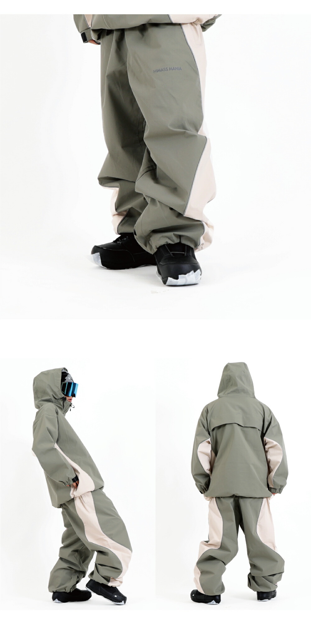 楽天市場】スノーボードウェア メンズ レディース オーバーサイズ WAVE