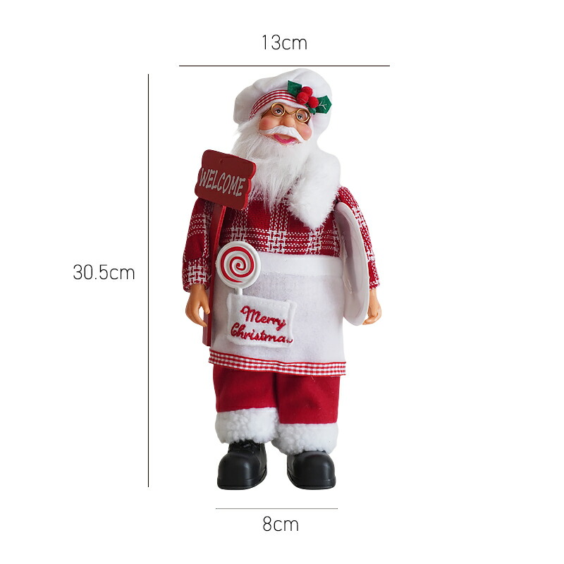 楽天市場】【全品5%OFFクーポン】【最強配送】サンタクロース 人形