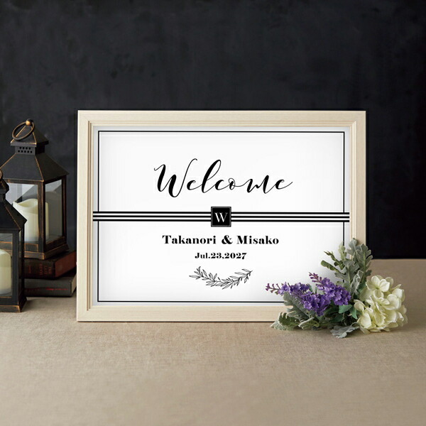 楽天市場】グラフィック ウェルカムボード（White Chic）結婚式 ギフト