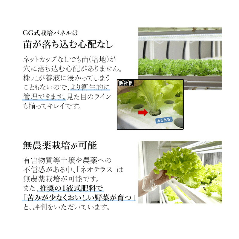 楽天市場】＼組み立てが楽！／ 水耕栽培キット ネオテラス LED一体型