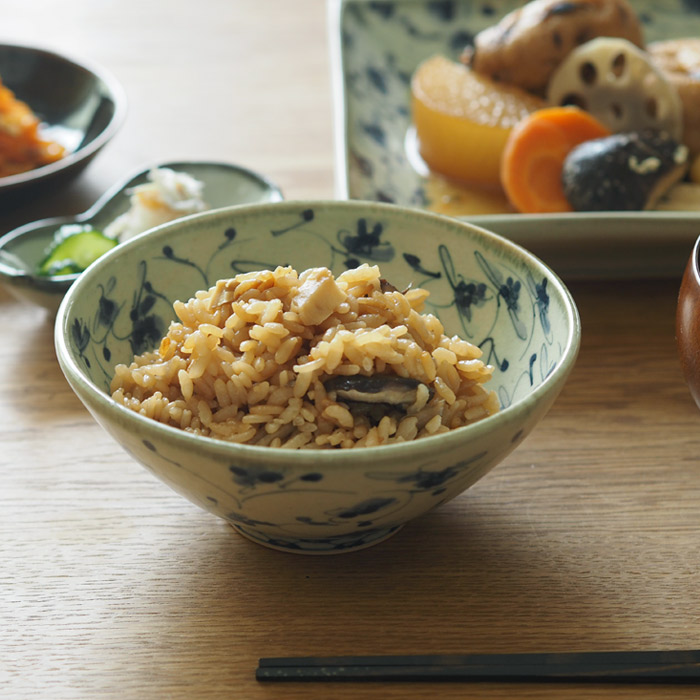楽天市場】石井桃子 花唐草 碗 / 和食器 陶器 砥部焼 作家もの 染付