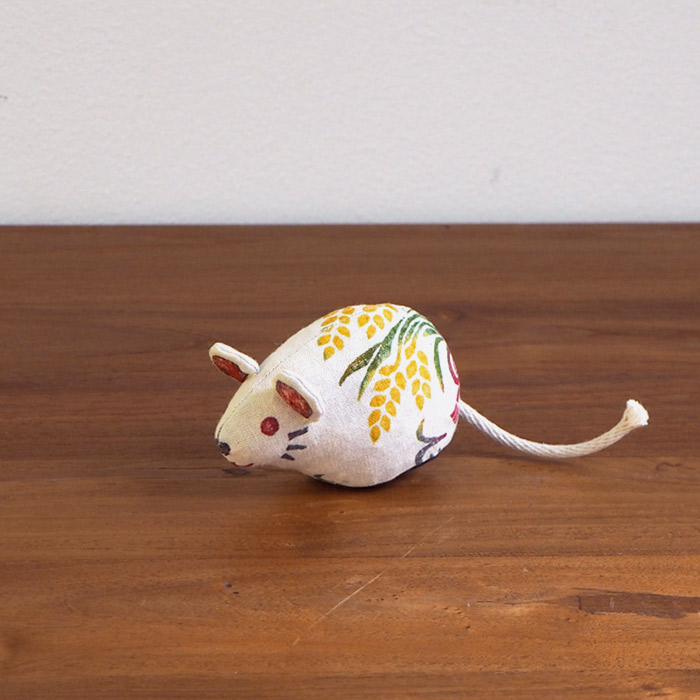 楽天市場】真工藝 木版手染めぬいぐるみ 干支シリーズ・仔 子 ねずみ