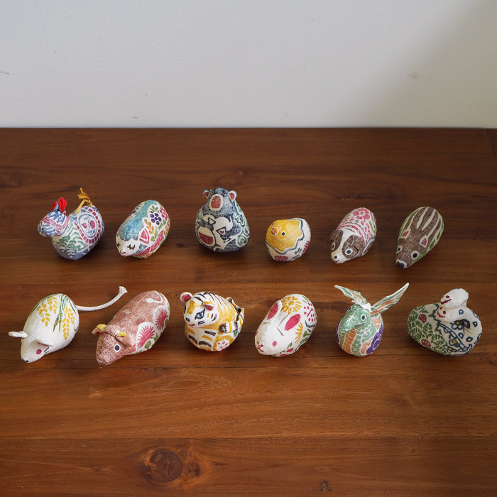 楽天市場】□真工藝 木版手染めぬいぐるみ 干支シリーズ・仔 十二支