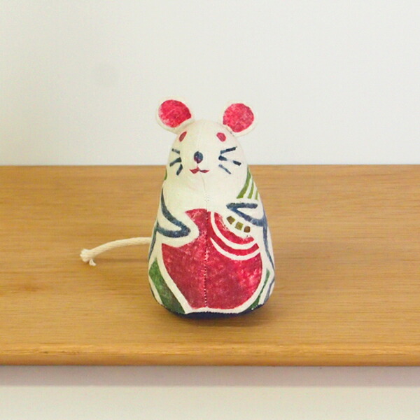 楽天市場】真工藝 木版手染めぬいぐるみ 干支シリーズ・親 子 ねずみ