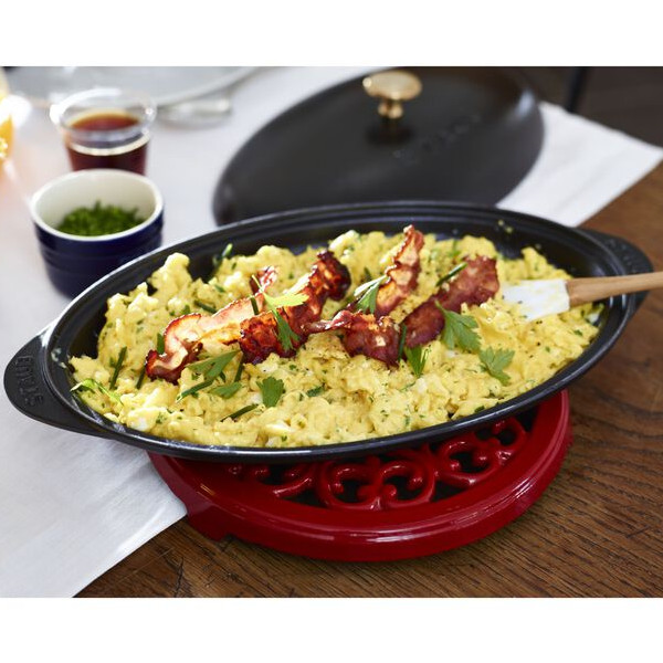 楽天市場】staub ストウブ フィッシュホットプレート 31cm IH対応 黒