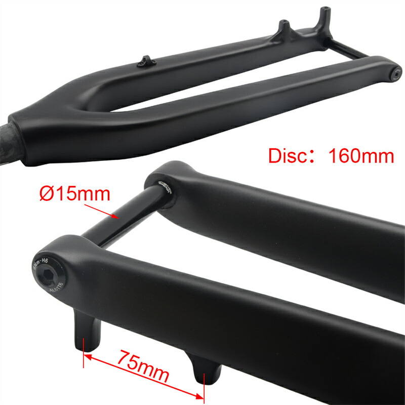 楽天市場】wacako カーボン MTBフォーク 29″ スルーアクスルφ15mm