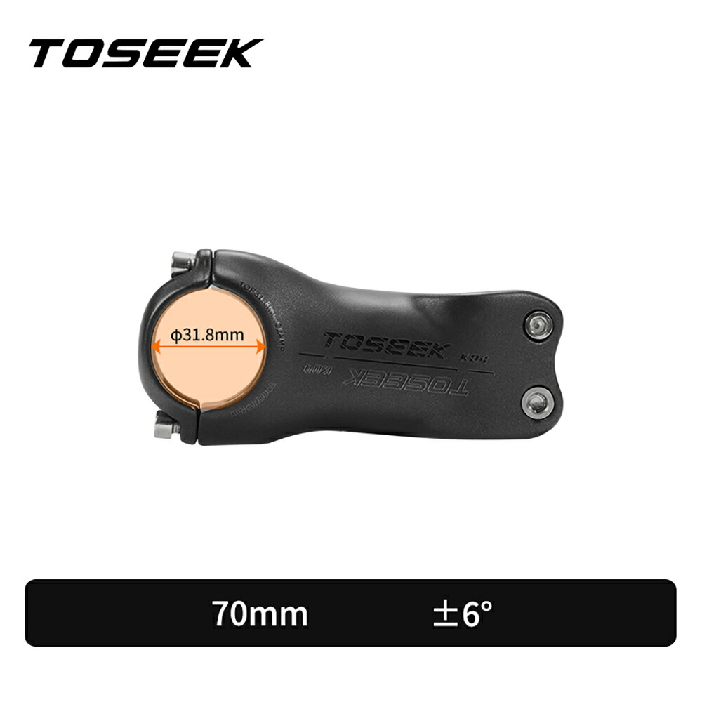 楽天市場】TOSEEK カーボンステム 6°/17°超軽量 K04 マウンテンバイク