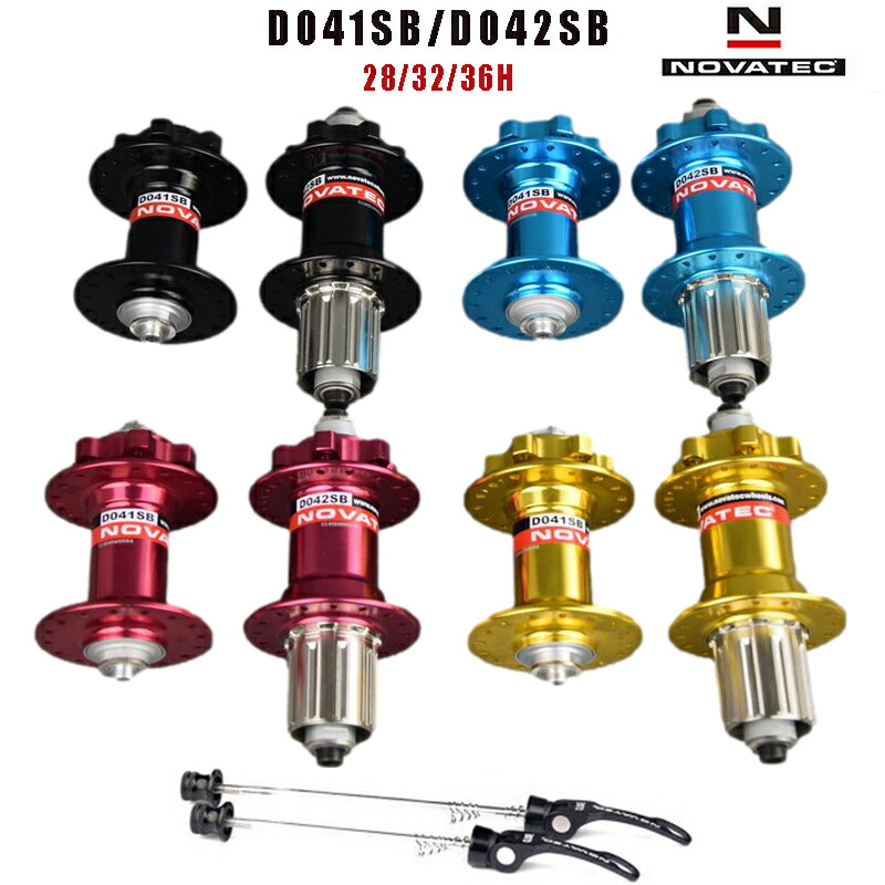 楽天市場】NOVATEC MTB ハブ カセットフリーハブ D041SB/D042SB 28/32