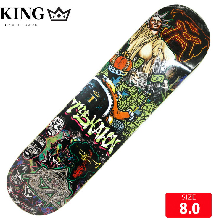 楽天市場】スケボー デッキ キングスケートボード KING TYSHAWN