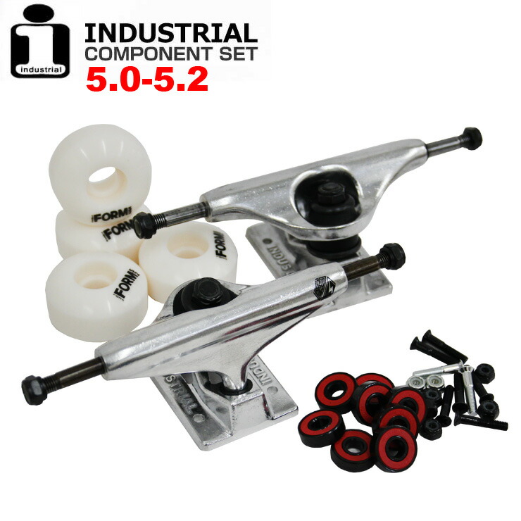 楽天市場】スケボー トラック ウィール セット インダストリアル