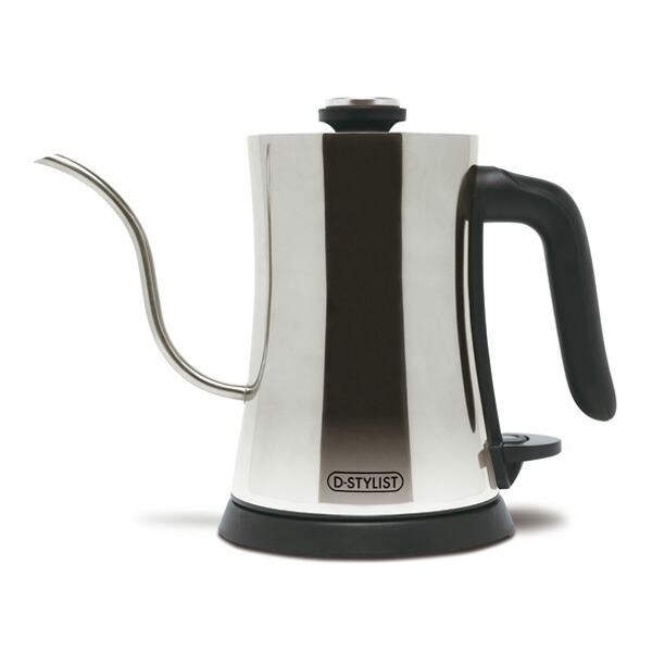 楽天市場】D-STYLIST 電気カフェケトル 0.6L KK-00539 ステンレス 温度