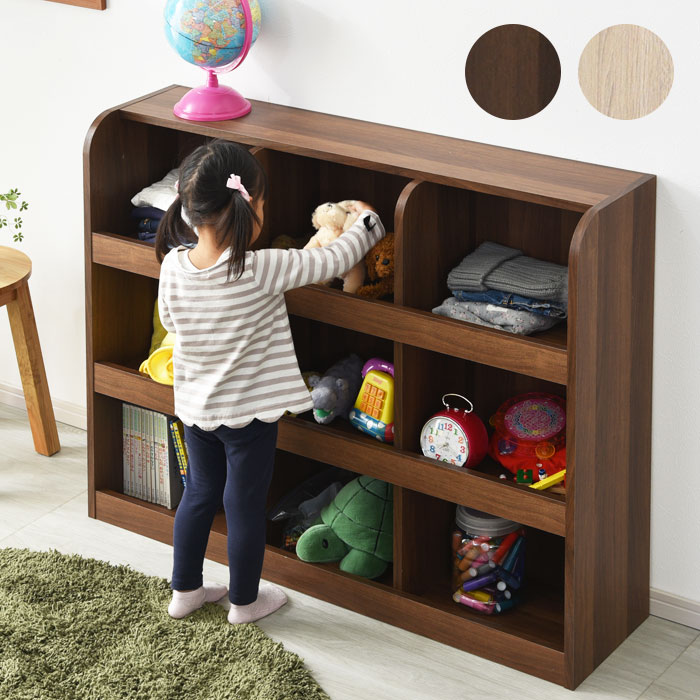 楽天市場】小さい手でもお片付けしやすいおもちゃラック 3×3タイプ